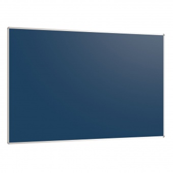 Wandtafel Stahlemaille blau, 180x120 cm, ohne Kreideablage, 